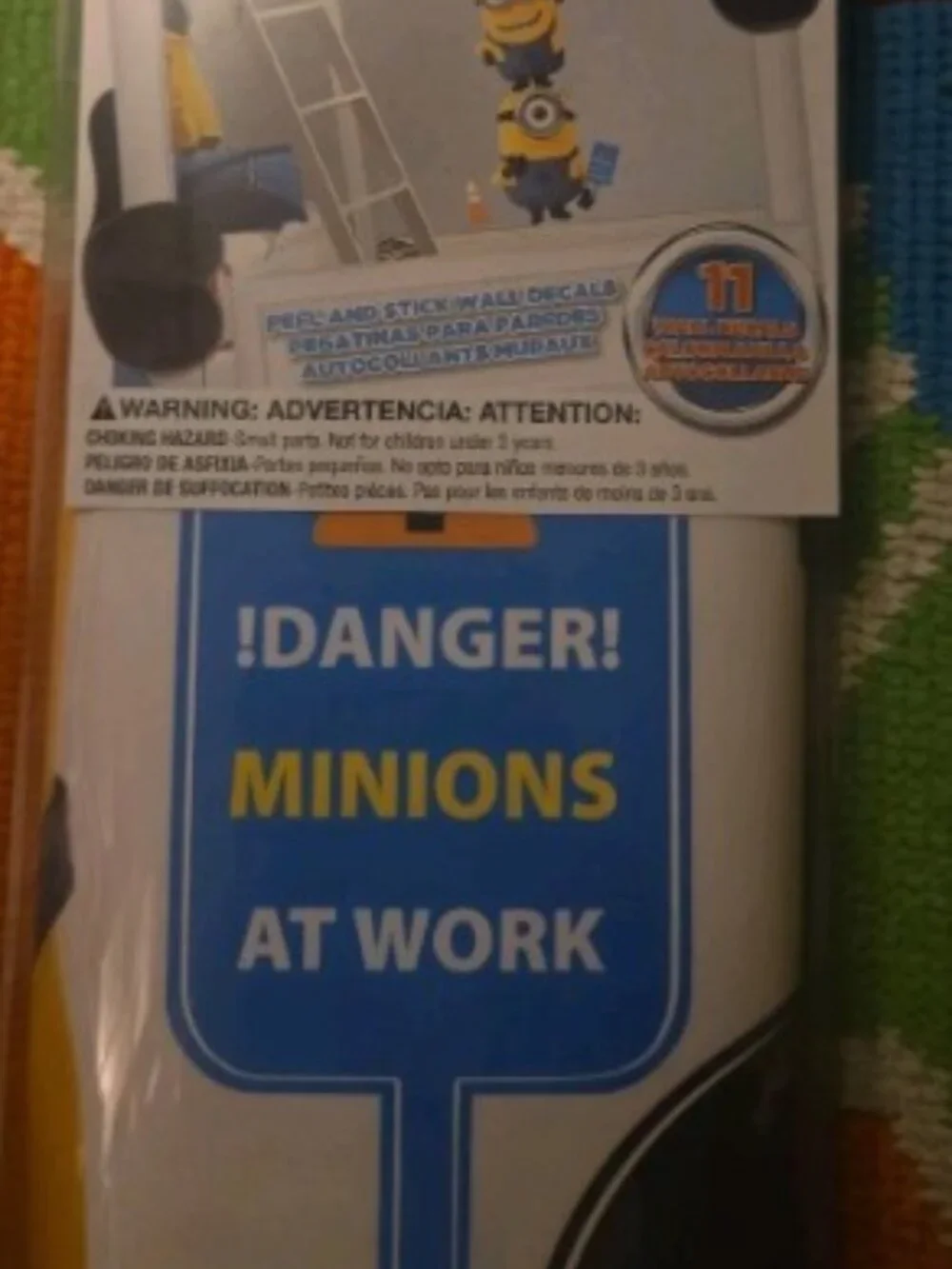 New Minions Despicable Me 2 Giant Peel and Stick Giant Wall Decals, RMK2081GM
